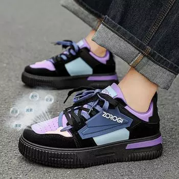 Мужская повседневная обувь, кожаные уличные прогулочные кроссовки, новинка 2024 года, модная мужская мягкая обувь для отдыха и отдыха, кроссовки, мужская обувь 39 бежевый