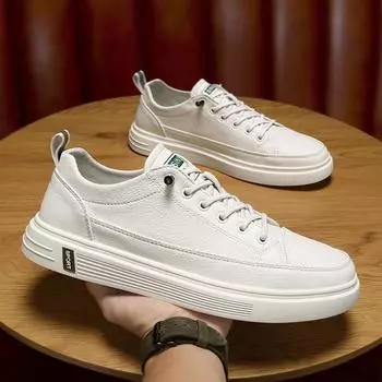 Мужская повседневная обувь, кроссовки, летние сетчатые дышащие спортивные мужские туфли для бега, нескользящая удобная эластичная вулканизированная обувь 44 белый