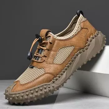 Мужская повседневная обувь Кроссовки Сетчатая спортивная обувь 39 золотой