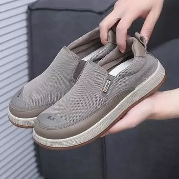 Мужская повседневная обувь, кроссовки, весна-осень, новые, противоскользящие, износостойкие, на толстой подошве, дышащие, модные, с вырезами, мужские туфли 38 чёрный