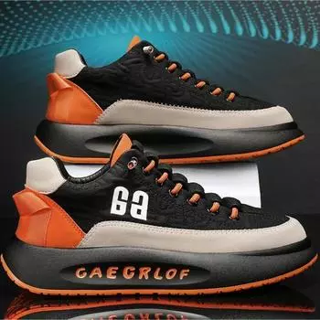 Мужская повседневная обувь, легкая дышащая повседневная обувь для фитнеса, мужские осенние модные кроссовки, трендовая обувь на шнуровке, нескользящая обувь для активного отдыха88 39 бежевый