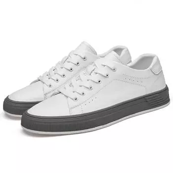 Мужская повседневная обувь Легкая мужская обувь Плоские мужские кроссовки Белые туфли для скейтбординга Деловые теннисные туфли Masculino Вулканизированная обувь 37