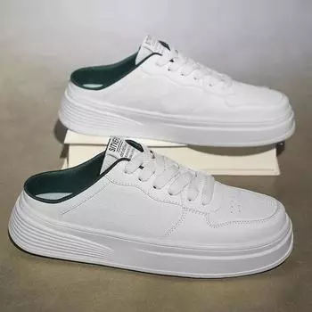 Мужская повседневная обувь, летние новые уличные тапочки, дышащие, удобные, для ходьбы на открытом воздухе, модные, молодежные, плоские туфли, туфли на платформе 44