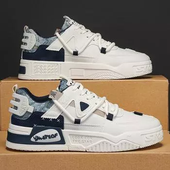 Мужская повседневная обувь, летняя, дышащая, толстая подошва, удобные кроссовки, мягкая подошва, противоскользящая, студенческая спортивная обувь, мужские кроссовки 40