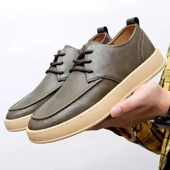 Мужская повседневная обувь, лоферы, удобная обувь для ходьбы 39 чёрный