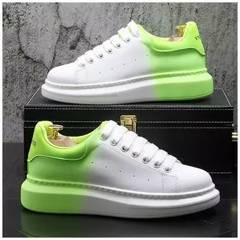 Мужская повседневная обувь, модная мужская нескользящая спортивная обувь для отдыха на открытом воздухе, дышащие кроссовки для бега, белые туфли на плоской подошве со шнуровкой Masculino 38