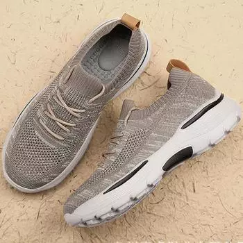 Мужская повседневная обувь, модная удобная сетчатая обувь, летняя дышащая мужская парусиновая обувь, обувь для ходьбы, джентльмен, большой размер 39 чёрный