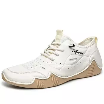 Мужская повседневная обувь, модные кроссовки на шнуровке, прочные, мужская обувь для отдыха, прогулок, вождения, мокасины, мужские летние роскошные мокасины 40