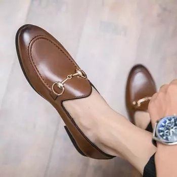 Мужская повседневная обувь Модные кроссовки ручной работы Дизайнерские лоферы Обувь из искусственной кожи Мужская обувь Zapatos De Vestir De Los Hombres Ky012 38 чёрный