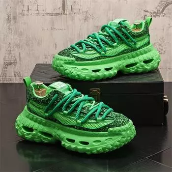 Мужская повседневная обувь, модные кроссовки, увеличивающие рост, легкая мужская обувь, толстая подошва, мужская обувь Zapatos Casuales Hombre 38 чёрный