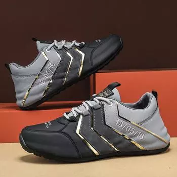 Мужская повседневная обувь, модные мужские кроссовки, кроссовки для бега, новые модные универсальные сетчатые туфли, мужская повседневная обувь для ходьбы, мокасины 39 черный серый