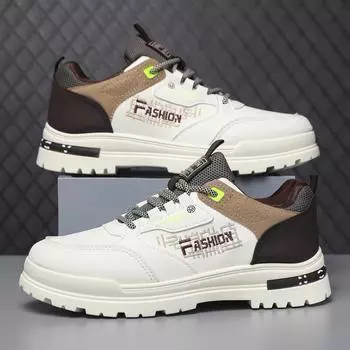 Мужская повседневная обувь Модный стиль Стиль на каждый день Мужская обувь из искусственной кожи на плоской подошве Молодежная обувь 39