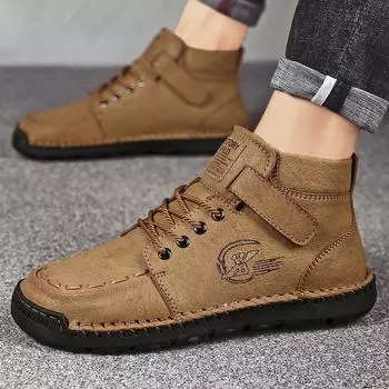 Мужская повседневная обувь, мокасины, кроссовки, ретро, ручной работы, мокасины, обувь, мужская обувь 38