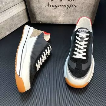 Мужская повседневная обувь, мокасины, кроссовки, ретро, ручной работы, мокасины, обувь, мужская обувь 38