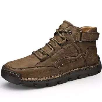 Мужская повседневная обувь, мокасины, кроссовки, ретро, ручной работы, мокасины, обувь, мужская обувь 38 чёрный