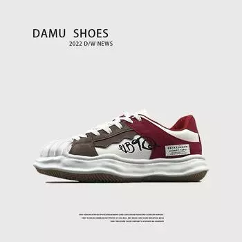 Мужская повседневная обувь, мокасины, кроссовки, ретро, ручной работы, мокасины, обувь, мужская обувь 39 красный