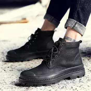 Мужская повседневная обувь, мокасины, кроссовки, ретро, ручной работы, мокасины, обувь, мужская обувь 37 чёрный