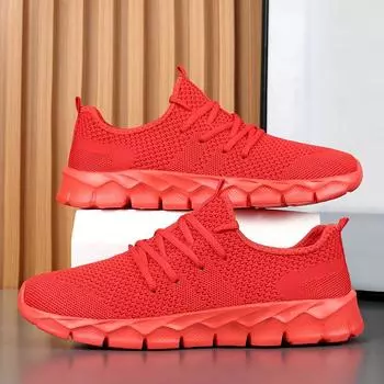 Мужская повседневная обувь, мужская обувь, роскошная обувь, мужские кроссовки, сетчатые, большого размера 47, высококачественная обувь, кроссовки для мужчин, обувь для ходьбы 39 красный