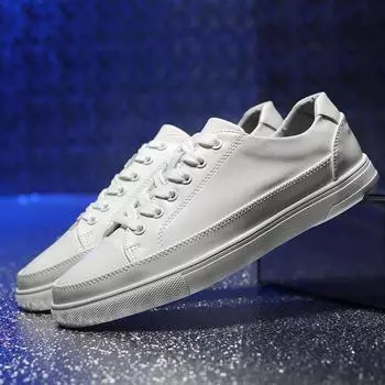 Мужская повседневная обувь Мужские кожаные белые кроссовки на плоской подошве, дышащие мокасины ручной работы, дизайнерская обувь для ходьбы, удобная обувь 39