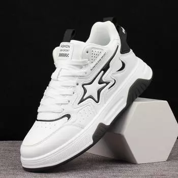 Мужская повседневная обувь на толстой подошве Мужская обувь для скейтборда на плоской подошве Износостойкая мужская модная обувь Национальная модная мужская спортивная обувь 40