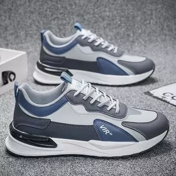 Мужская повседневная обувь, нескользящие кроссовки для бега 39 чёрный