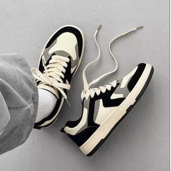 Мужская повседневная обувь, новые дышащие кожаные дизайнерские мужские кроссовки, трендовая обувь для скейтбординга, обувь на все времена года из вулканизированной ткани 39