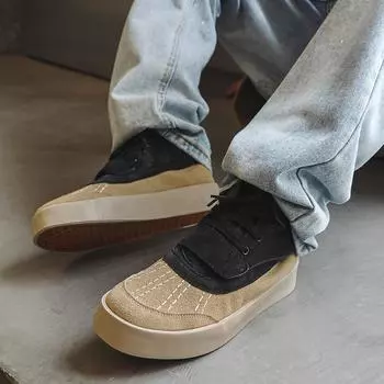 Мужская повседневная обувь осень-зима High Street высокие плюшевые кожаные мужские туфли модные шнурованные дышащие повседневные мужские кроссовки 39