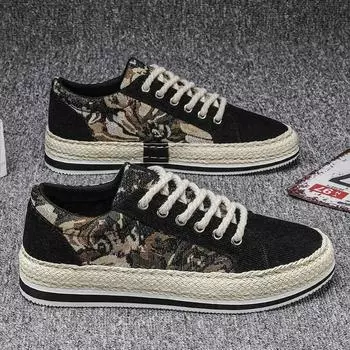 Мужская повседневная обувь, парусиновая обувь, кроссовки на шнуровке, дышащие мужские лоферы на плоской подошве, мужская вулканизированная обувь, трендовые Zapatillas Hombre 42