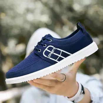 Мужская повседневная обувь, парусиновые туфли для мужчин, осенне-зимние теплые дышащие туфли, мужские модные кроссовки, мужская прогулочная обувь 39 чёрный