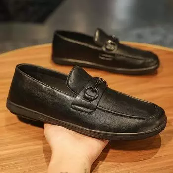 Мужская повседневная обувь, ретро, дышащая, легкая, нескользящая обувь для вождения 39