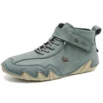 Мужская повседневная обувь, роскошные брендовые высокие кеды, плоские туфли, лоферы, мужские мокасины, итальянская зимняя обувь, кожаные ботильоны 38