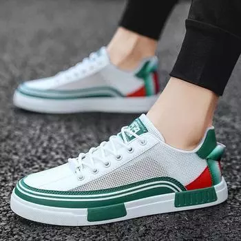 Мужская повседневная обувь Роскошный большой размер 47 Дышащая мужская прогулочная обувь Мужская обувь Летняя дышащая тонкая сетка Полый дезодорант Повседневная спортивная мягкая обувь 47 чёрный