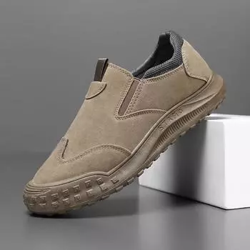 Мужская повседневная обувь с мягкой подошвой, всесезонная, нескользящая, удобная, рабочая обувь для улицы, защитная обувь для труда, дышащая обувь с низким верхом 42