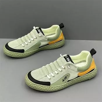 Мужская повседневная обувь с низким верхом из дышащей ткани, летняя модная универсальная спортивная обувь, мужская обувь для сноубординга, сетчатая дышащая мужская обувь 39