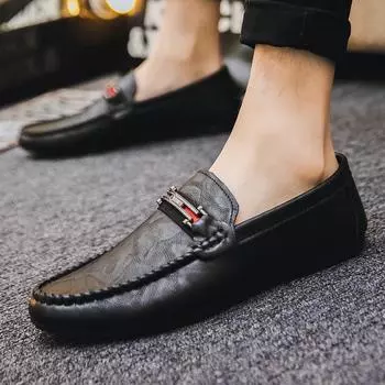 Мужская повседневная обувь Slip-On Удобная обувь для ходьбы Лоферы для мужчин Социальная обувь 39 белый