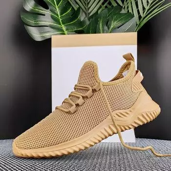 Мужская повседневная обувь Soild Trendy All-match Shoe Нескользящая износостойкая мужская обувь Кроссовки для походов для мужчин Повседневные кроссовки 39 чёрный