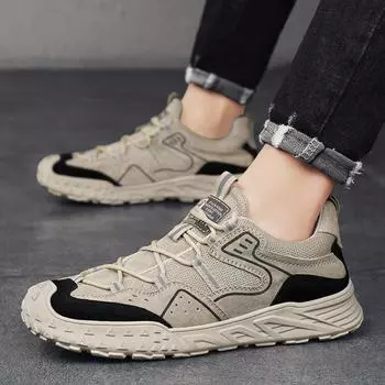 Мужская повседневная обувь, уличная обувь с дышащей сеткой 39 песочный