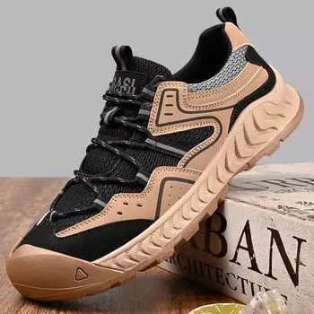 Мужская повседневная обувь, уличная сетчатая обувь, кроссовки 39 коричневый