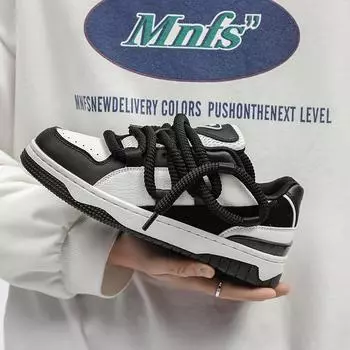 Мужская повседневная обувь в стиле хип-хоп для скейтборда, кроссовки унисекс, высококачественные кроссовки на платформе, оригинальная обувь с мягкой подошвой 36