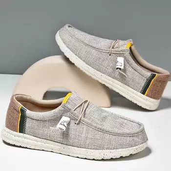 Мужская повседневная обувь в стиле ретро, повседневная парусиновая обувь большого размера, легкая обувь 40 синий