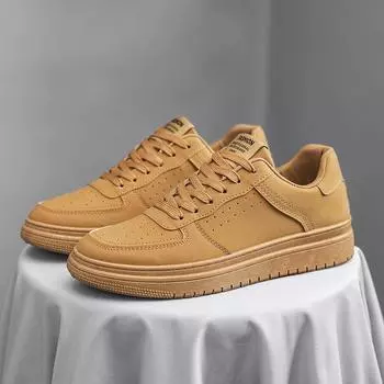 Мужская повседневная обувь, весенне-осенняя белая обувь, мужская легкая дышащая мужская обувь на шнуровке, кроссовки, мужская обувь, мужская повседневная обувь 39 жёлтый