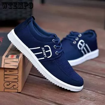 Мужская повседневная парусиновая обувь, весенняя легкая спортивная обувь, нескользящие дышащие кроссовки, рабочая обувь для вождения 39 жёлтый