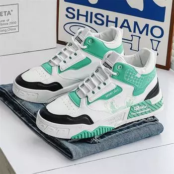 Мужская повседневная парусиновая спортивная обувь, универсальная износостойкая мужская обувь, модная обувь с высоким берцем для скейтбординга для мужчин, обувь для отдыха 44 синий