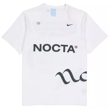 Мужская повседневная спортивная футболка с коротким рукавом Nike X Drake Nocta Series с буквенным принтом, топы DM1727-100 S