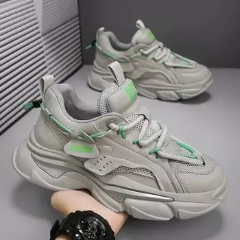 Мужская повседневная спортивная обувь, модная спортивная обувь для отдыха, мужские кроссовки, дышащие кроссовки для бега, теннисные тренировочные туфли для улицы 39 бежевый