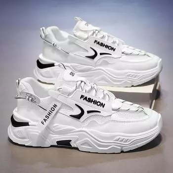 Мужская повседневная спортивная обувь на толстой подошве, всесезонная, для студентов, увеличивающая рост, кроссовки для ходьбы, кроссовки на мягкой подошве, мужские кроссовки 39