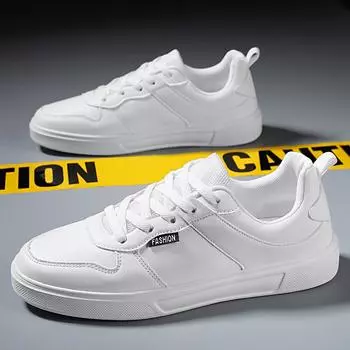 Мужская повседневная спортивная обувь, сверхлегкая, мягкая, амортизирующая, универсальная, дышащая, на плоской подошве, белая обувь, студенческие прочные кроссовки 39