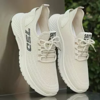 Мужская повседневная спортивная обувь светло-черного серого цвета с дышащей сеткой для бега на открытом воздухе, мягкие, удобные, спортивные, теннисные кроссовки 39 чёрный