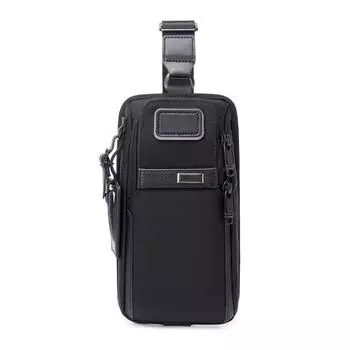 Мужская повседневная сумка через плечо и на грудь Alpha 3 из баллистического нейлона чёрный