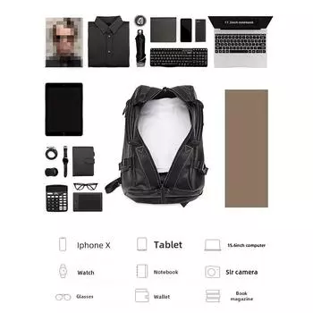 Мужская повседневная сумка через плечо из искусственной кожи, большой емкости, многофункциональный рюкзак, дорожная сумка для отдыха на открытом воздухе, модный стиль